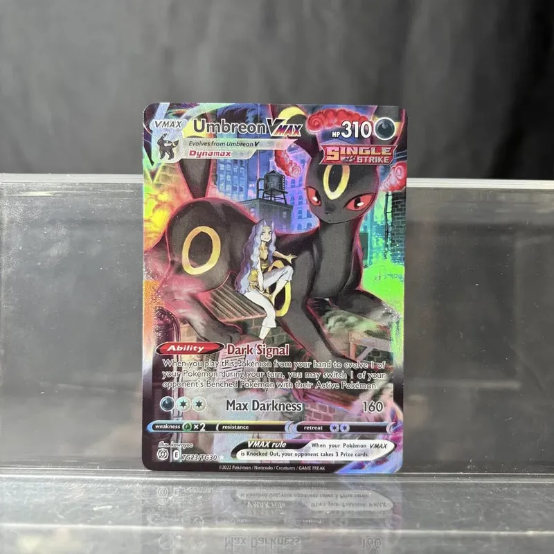 PKM PTCG High Quality Umbreon Vmax Glaceon Vstar Rayquaza Vmax Lono Proxy Foil Cards Game Collection Anime Cards