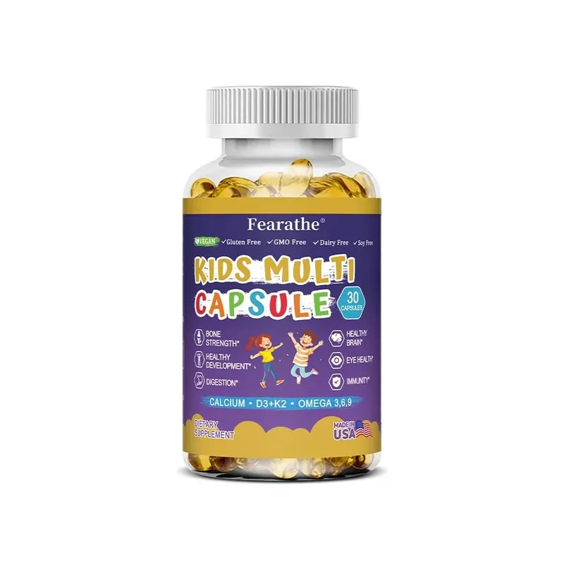 Caramelle gommose nutrizionali complete per bambini con vitamina D3, zinco e iodio per supporto immunitario e supporto alla crescita 60 caramelle gommose