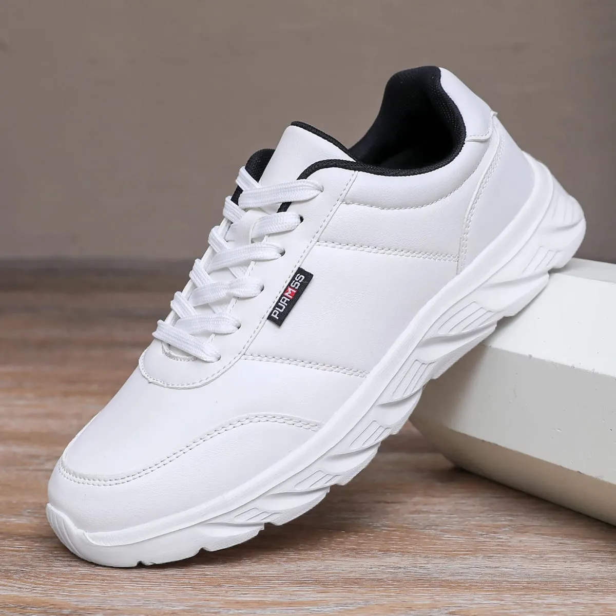 Men Shoes Soft Moccasin Shoes Comfortable Casual Shoes for Men Solid Black White Walking Men Sneakers Footwear Plus Size 39-46 — image 8