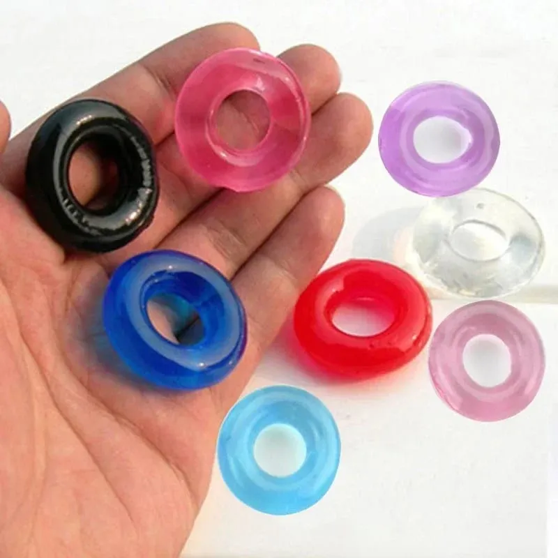 5pcs Silicone Durable Penis Ring Adult Men Ejaculation Delay Cock Rubber Rings Penis Enlargement Sex Toys For Male Sex Ring
