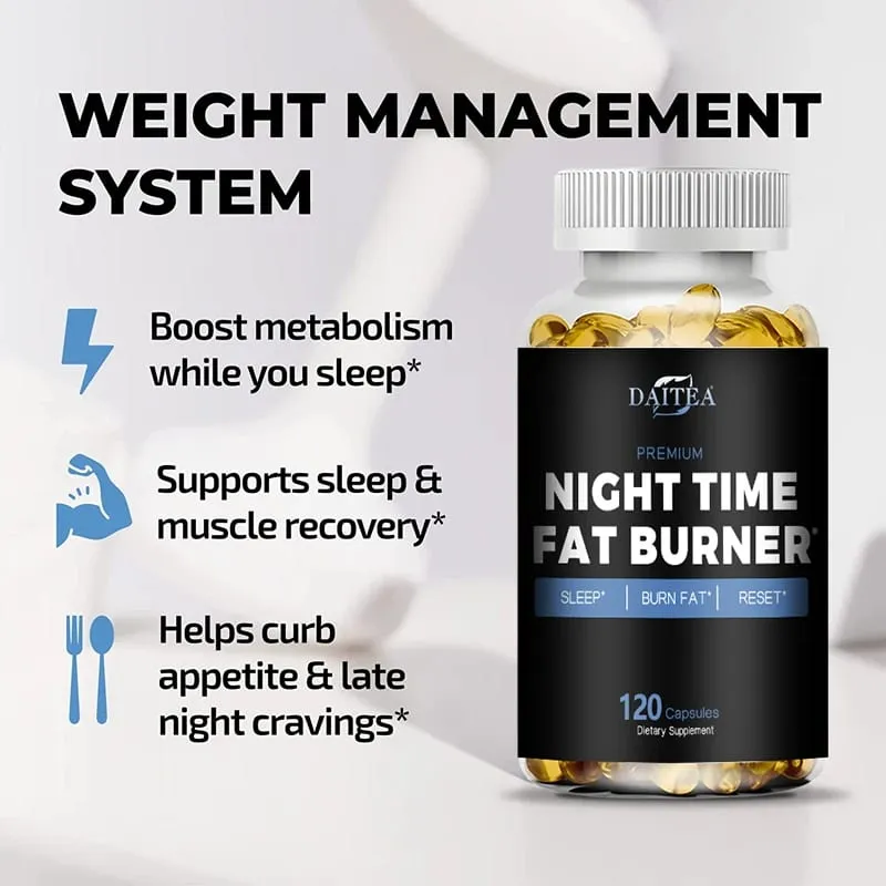 Nighttime Fat Burner - Supports Cardiovascular and Digestive Health Improves Sleep and Increases Muscle Mass and Metabolism — image 4