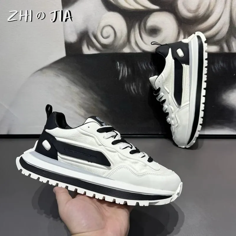 Men's Thick soled Height Increasing Casual Sneaker Outdoor Running Men's Shoes Fashion Anti slip and Wear resistant Footwear — image 5