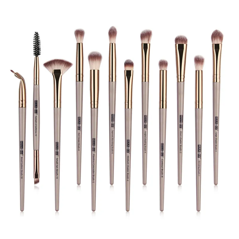 Makeup brushes set professional 12 pcs/lot Makeup Brushes Set Eye Shadow Blending Eyeliner Eyelash Eyebrow Brush For Makeup Tool — image 6