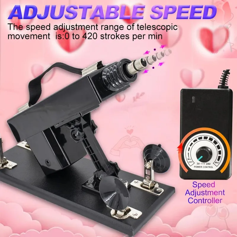 Sex Machine for Woman Adjustable Masturbating Pumping with 3XLR Accessories Sex Gun Love Machine for Men Adult Toys
