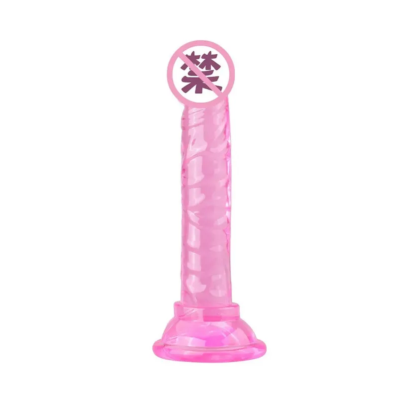Female Masturbator Silicone Dildo with Suction Cup Realistic Dick Insertion G-Spot Orgasm Gay Anal Butt Plug BDSM Sex Toy