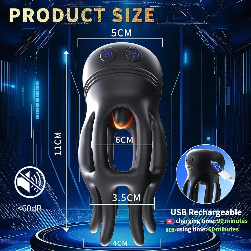 10 โหมดอวัยวะเพศชาย DELAY TRAINER ออกกำลังกาย Glans Stimulater Massager Mens Vibrator ชาย Masturbator อุปกรณ์ของเล่นผู้ใหญ่สำหรับชาย — image 6