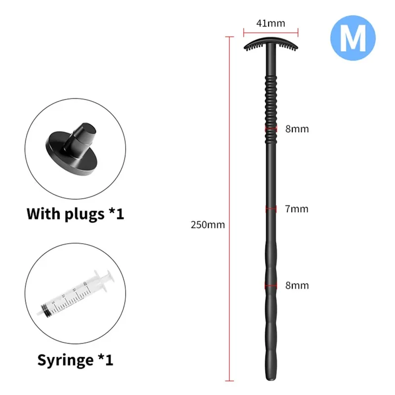 Silicone Horse Eye Stick Urethral Catheter Dilator Penis Massage Stimulation Adult Toy Sounding Plug Insert Sex Toys for Men Gay — image 9