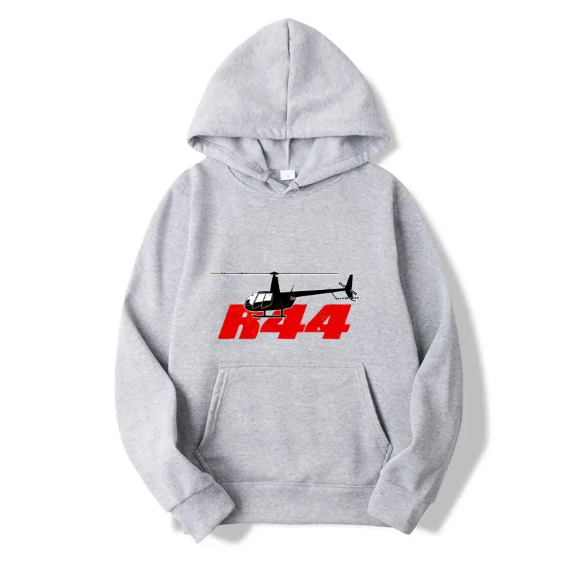 R44 Helicopter Pilot Aviation hoodies Snapback autumn long sleeves Knitted Bucket hoodies