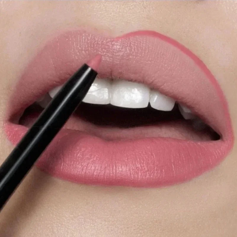 Nude Brown Lip Liner Pencil Lipstick Matte Smooth Waterproof Lipliner Long Lasting Non-stick Cup Lipstick Pen Beauty Cosmetics — image 3