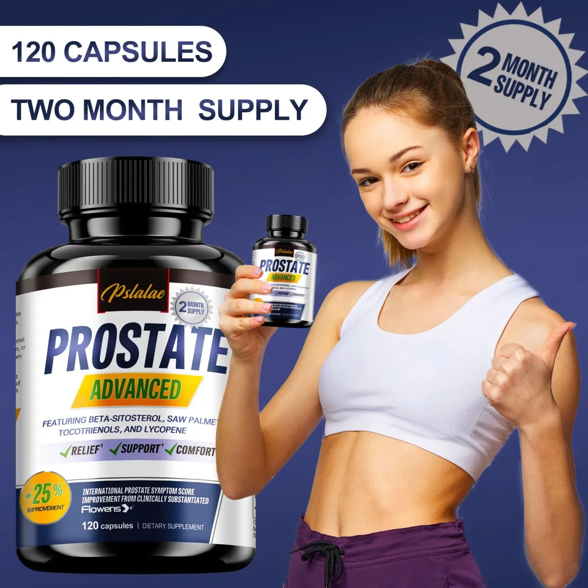 Report Item Prostate - Premium Formula with Saw Palmetto Lycopene Nettle Cranberry - 30/60/120 Capsules