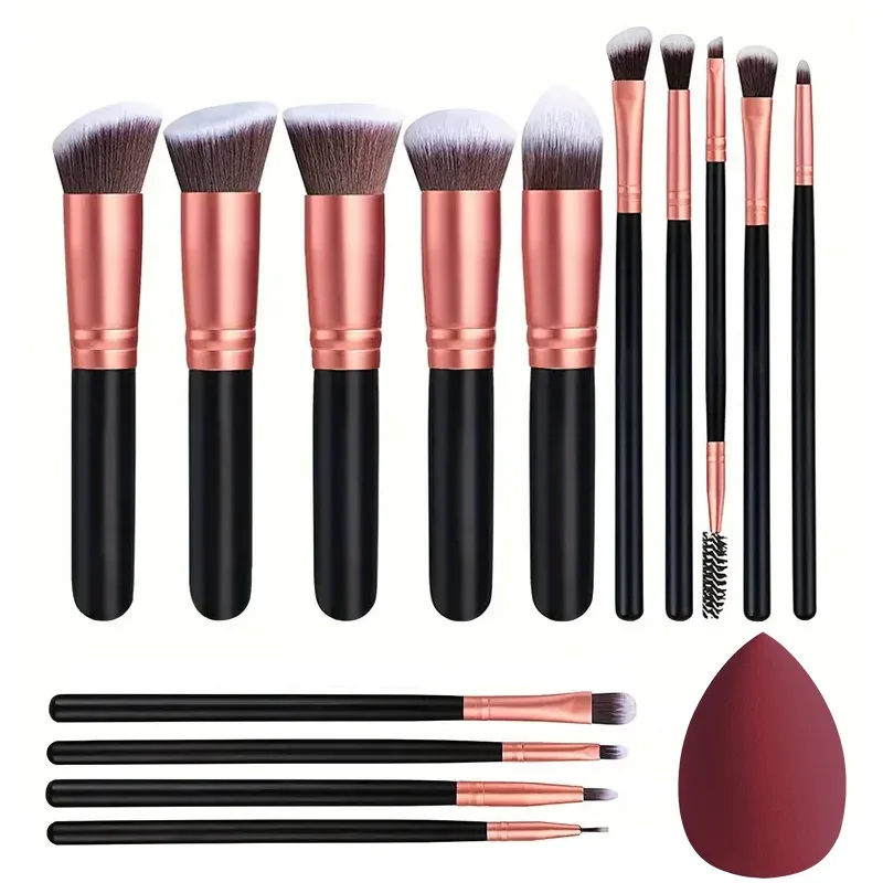 Professiona 14PCS Makeup Brushes Set Soft Fluffy Foundation Blush Powder Eyeshadow Kabuki Blending Female Cosmetics Beauty Tool — image 8