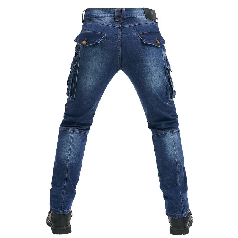 New Autumn Men Pants Casual Tactical Jeans Male Multiple Pockets Cargo Pant Casual Straight Dimem Jeans Trousers Plus Size S-4Xl — image 6