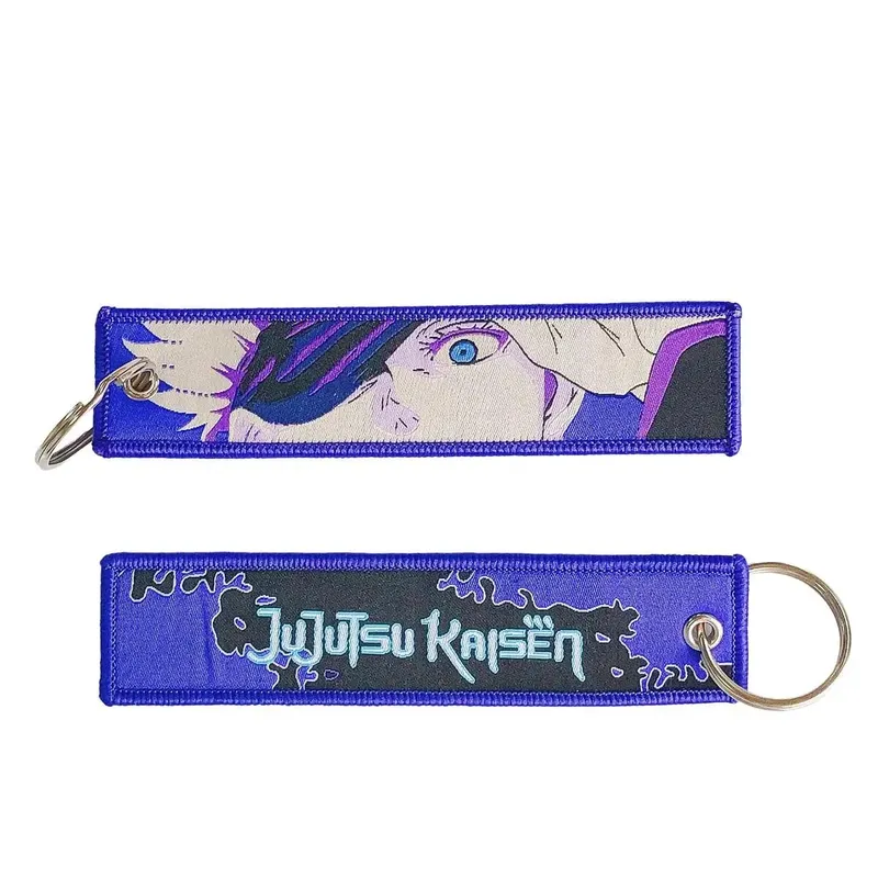 Embroidery Cool Eagle Beak Keychain Lanyard Anime Manga Series Badge Holder USB Pendant Portable Key Lanyard Accessories