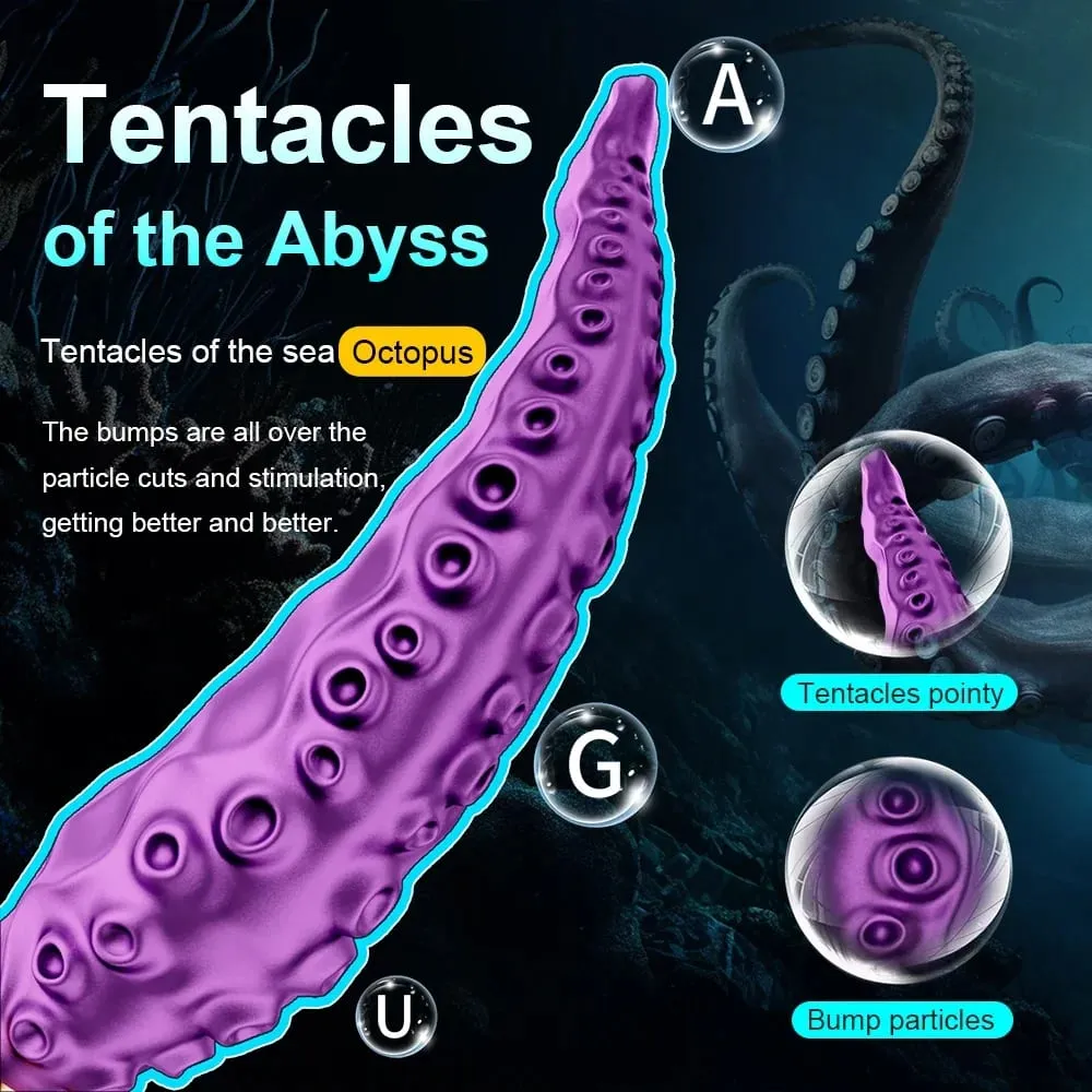 Octopus Tentacle Anal Vibrator Female G-Spot Clit Vagina Stimulation 360° Rotation Silicone Dildo Masturbation Sex Toys Women — image 3
