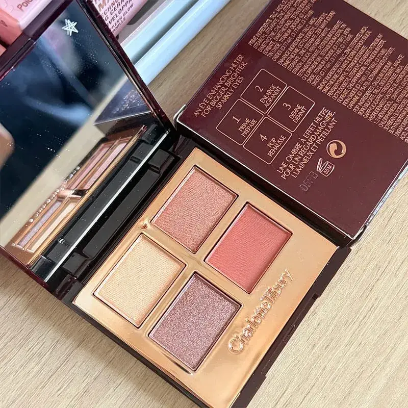 Charlotte Tilbury CT Makeup Sets Highlighters Lip Blam 4 Color Eyeshadow Palette Lip Gloss Lip Blam Set Pillow Talk Long Lasting — image 14