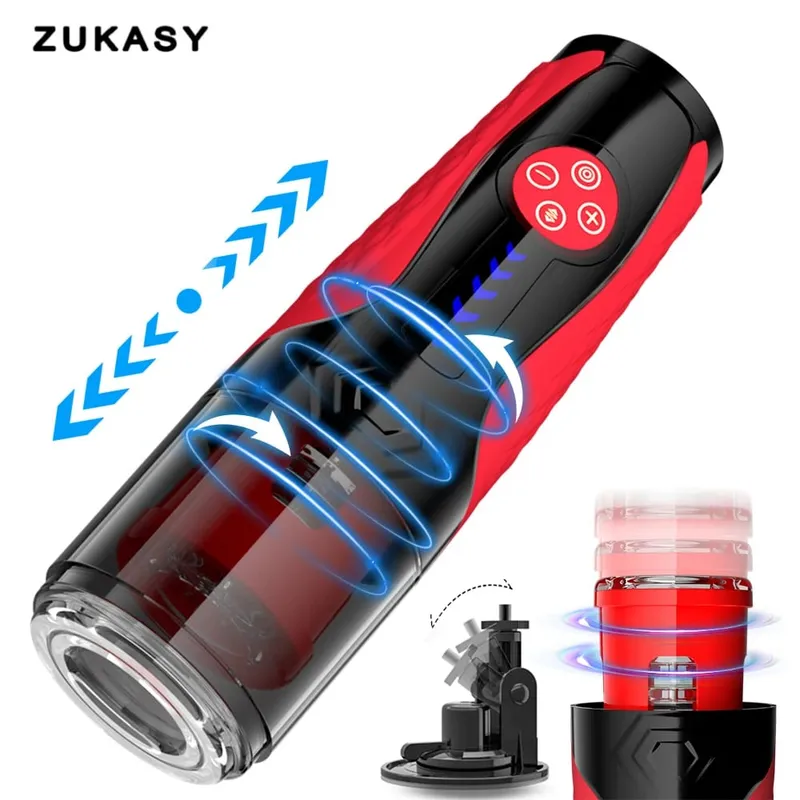 Male Masturbator Cup Automatic Telescopic Rotation Masturbation Machine Pusssy Blowjob Electric Male Men Piston Adult Sex Toys — image 11