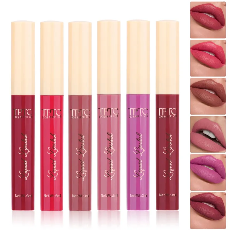 6-pack matte matte lipstick lip glaze long-lasting non-stick cup non-fading velvet lipstick lip gloss — image 2