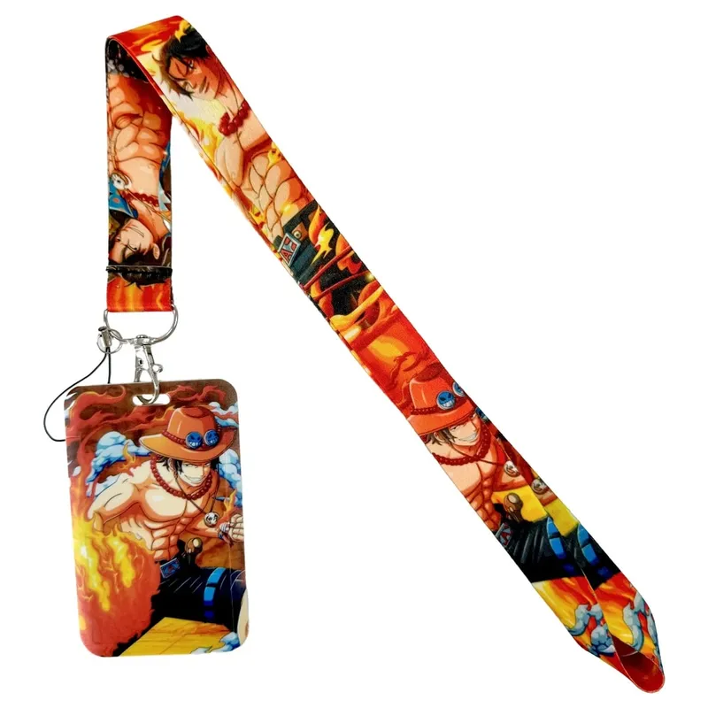 Wholesale One Piece Anime Movie Lanyards Keys Neck Strap Card Badge Gym Key Chain Lanyard Key Holder DIY Hang Rope Keyrings — image 9