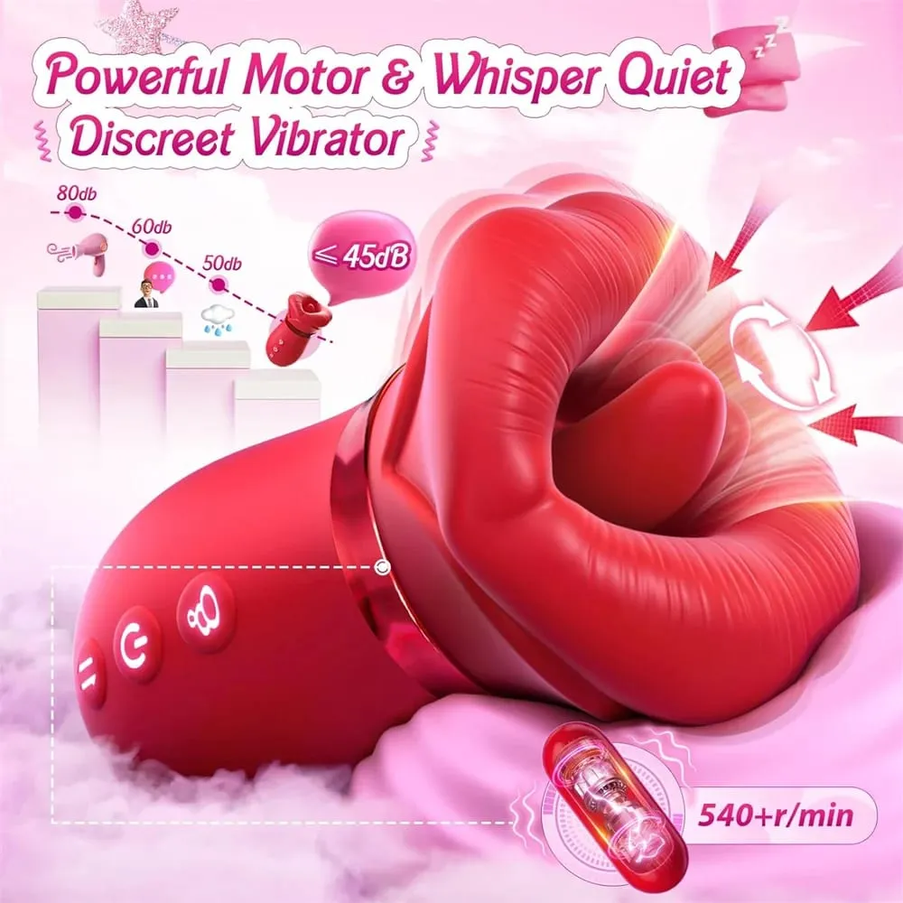 Rose Sucking Vibrator Tongue Licking Clitoris Stimulator For Women Vagina Nipple Vacuum Massager Masturbators Sex Toys Joinjjtoy — image 2