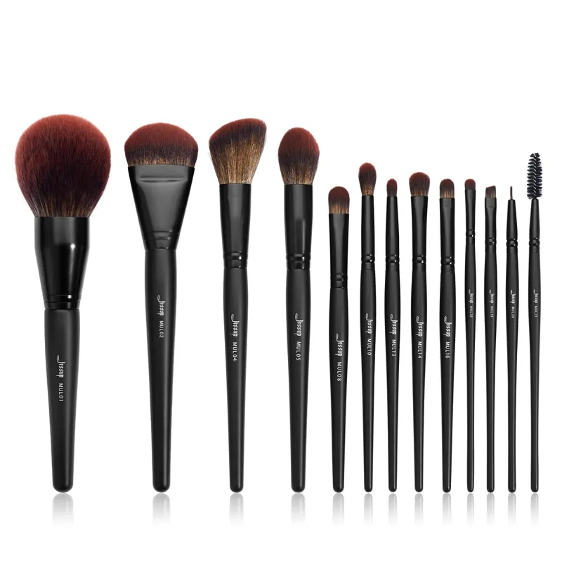 Jessup Makeup Brushes Set 10-14pcs Make Up Brush Contour Foundation Powder Eyeshadow Highlight Blending Concealer Liner T336