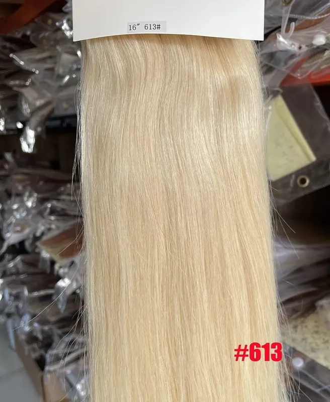 100% Human Remy Hair Extensions 16"-28" 2pcs Set 100g-200g 2x20cm Clips-in Two Pieces Natural Straight