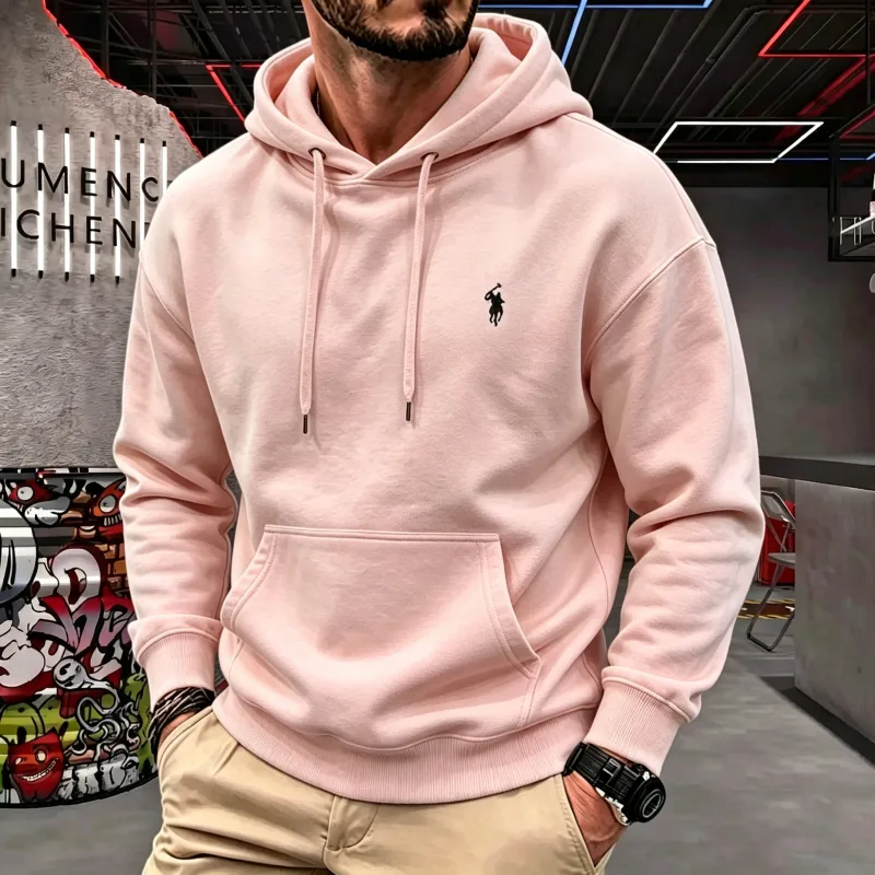 Áo Trùm Đầu Nam Cao Cấp Dài Tay Thu Đông 2026 Thời Trang Sang Trọng Thêu Ngựa Golf Top Áo hoodie Nam Quần Áo