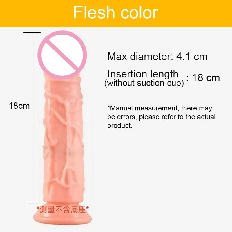 Realistic Transparent Dildo/Flesh Color Dildo Suction Cup Jelly Penis 7 Size Female Masturbator Soft Big Dick Lesbian Sex Toys — image 10