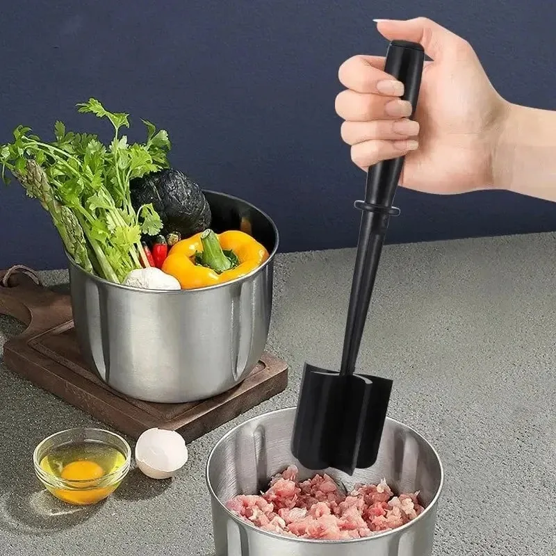 Fruit Salad Mixer Multifunctional Manual Mashed Chopper Potato Meat Crusher Non-Stick Masher Kitchen Mixing Rod Cooking Tools — image 3