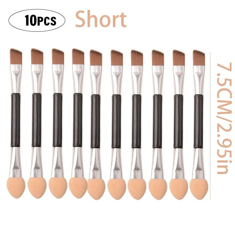 Professional Eyebrow Brush Eyeliner Angled Flat Head Blade Eye Liner Brow Contour Makeup Brushes Double-head Makeup Tool 1~10PC
