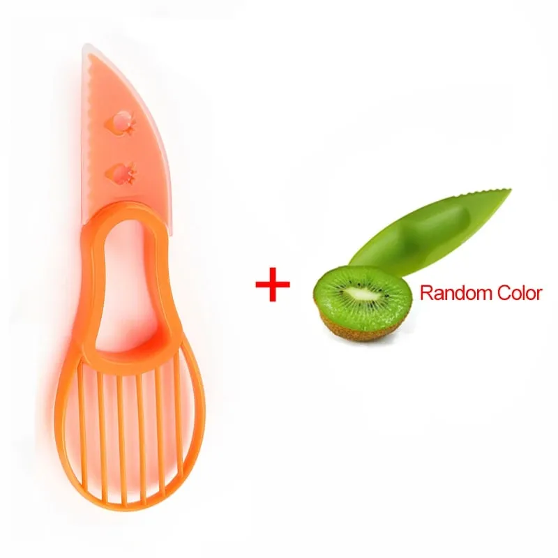 3 In 1 Avocado Slicer Shea Corer Butter Fruit Peeler Cutter Pulp Separator Plastic Knife Kitchen Vegetable Tools Kitchen Gadgets — image 13