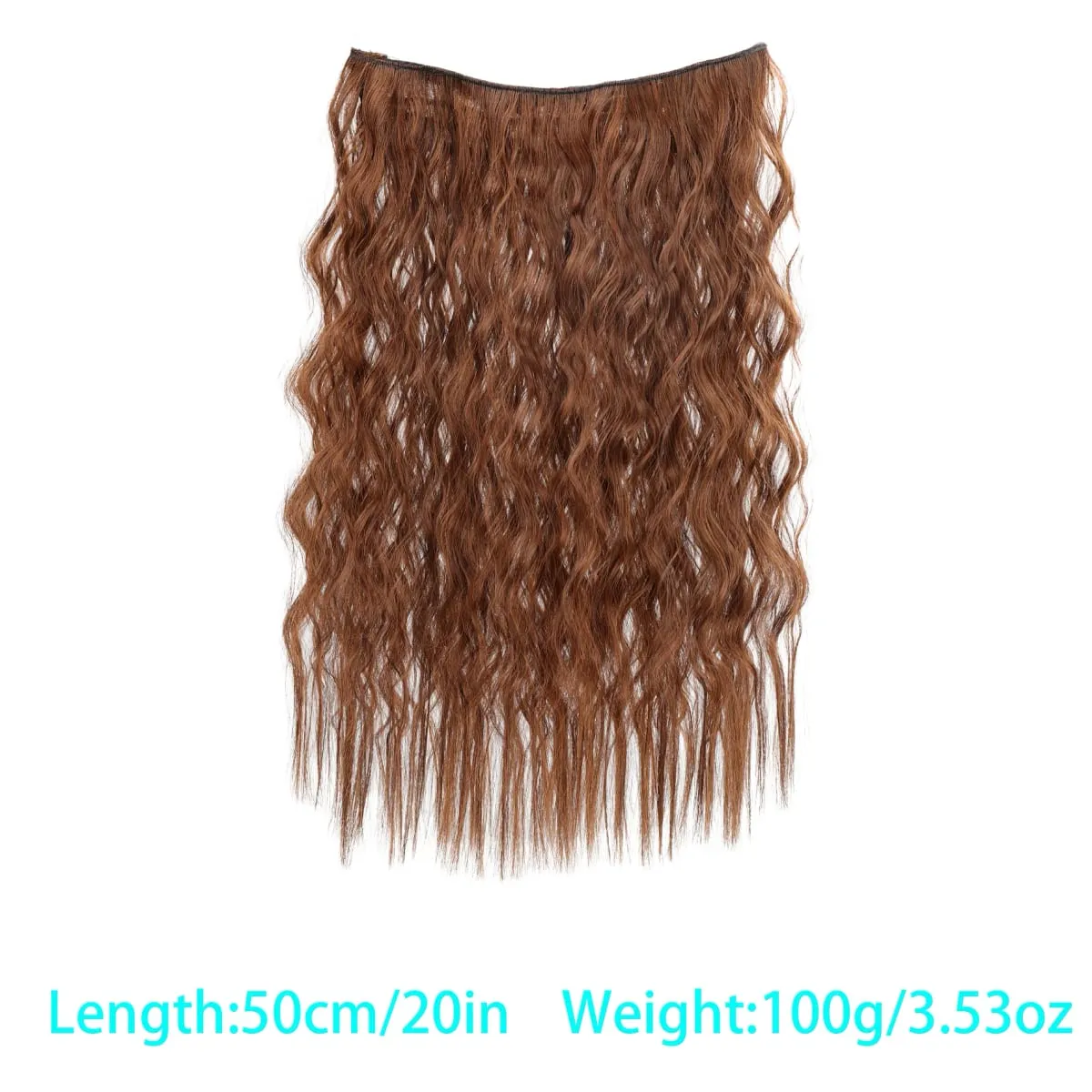 Synthetic corn beard curly hair extensions in three sizes wig head covers full top hair covers replacement for women's wigs