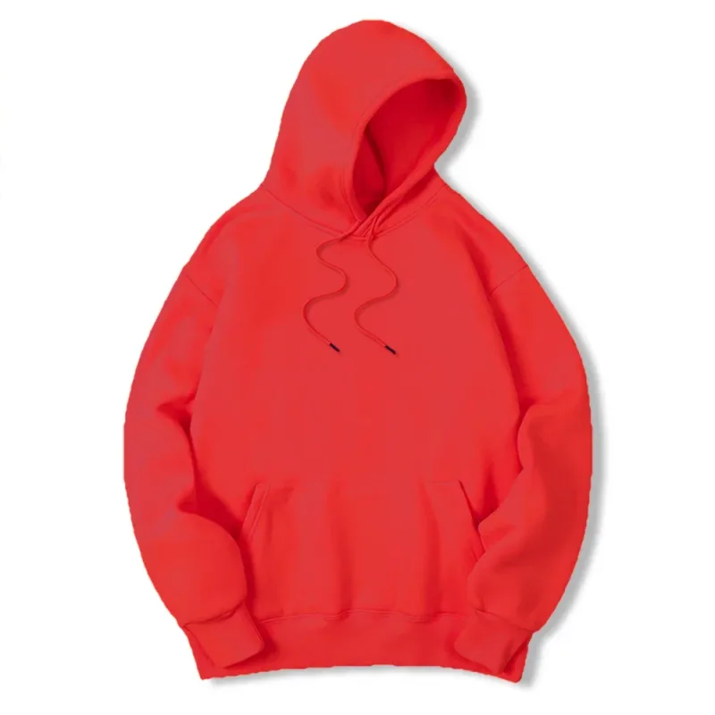 2025 Men's Solid Color Hooded Sweaters Men's Warm Wool Sweater Fashionable Street Clothing Loose Breathable Jersey Brand Hooded — image 11