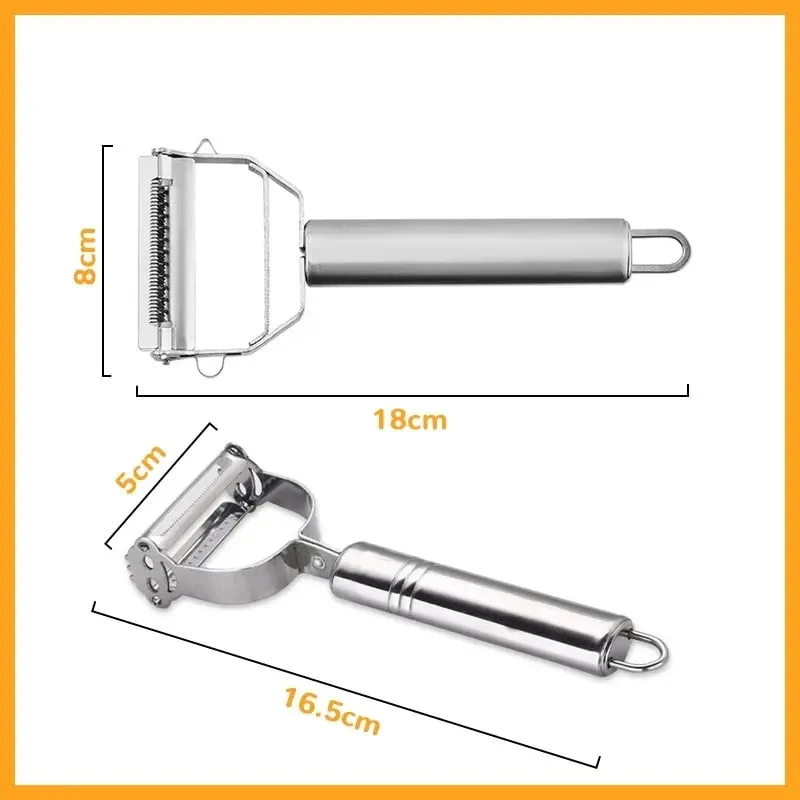 Multifunctional Kitchen Peeler Vegetable Fruit Peeler Stainless Steel Durable Potato Slicer Household Shredder Carrot Peeler — image 6