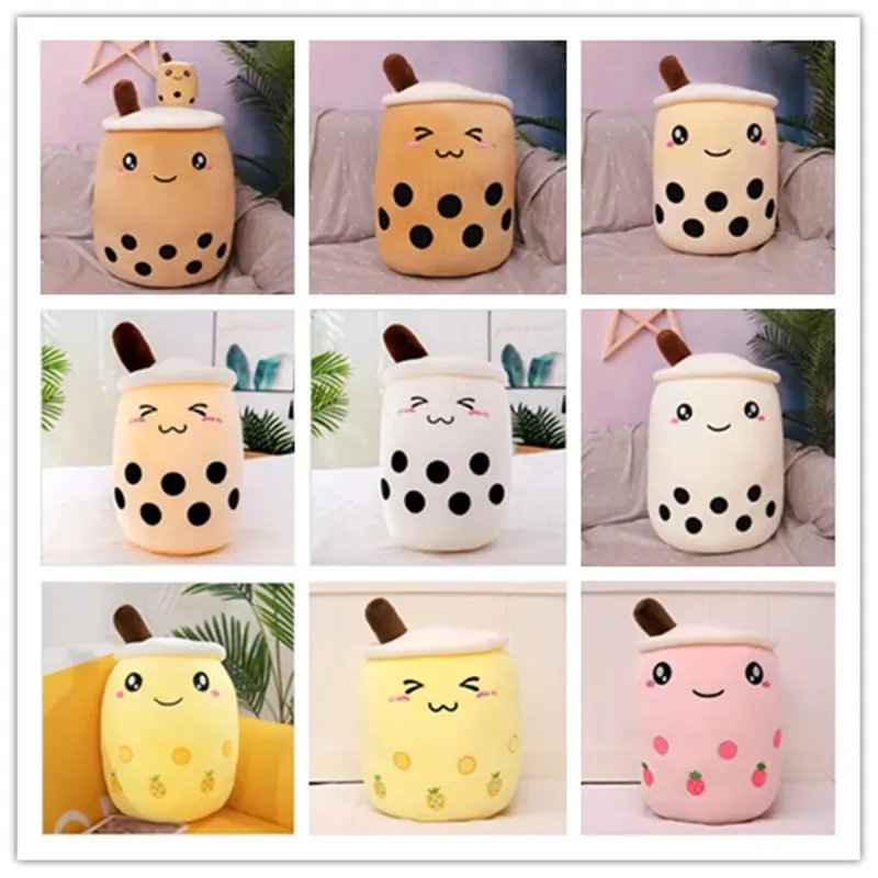 24cm Cute Milk Tea Cup Plush Toys Soft Stuffed Kawaii Boba Tea Plushie Toy For Kids Christmas Toys Birthday Gifts — image 4