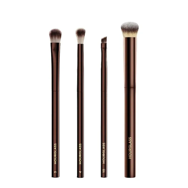 Zandloper Oogmake-up Kwasten Set Luxe Schaduw Cosmetische Brush Kit Blending Shaping Contouring Highlighting Brow Concealer Liner — image 10