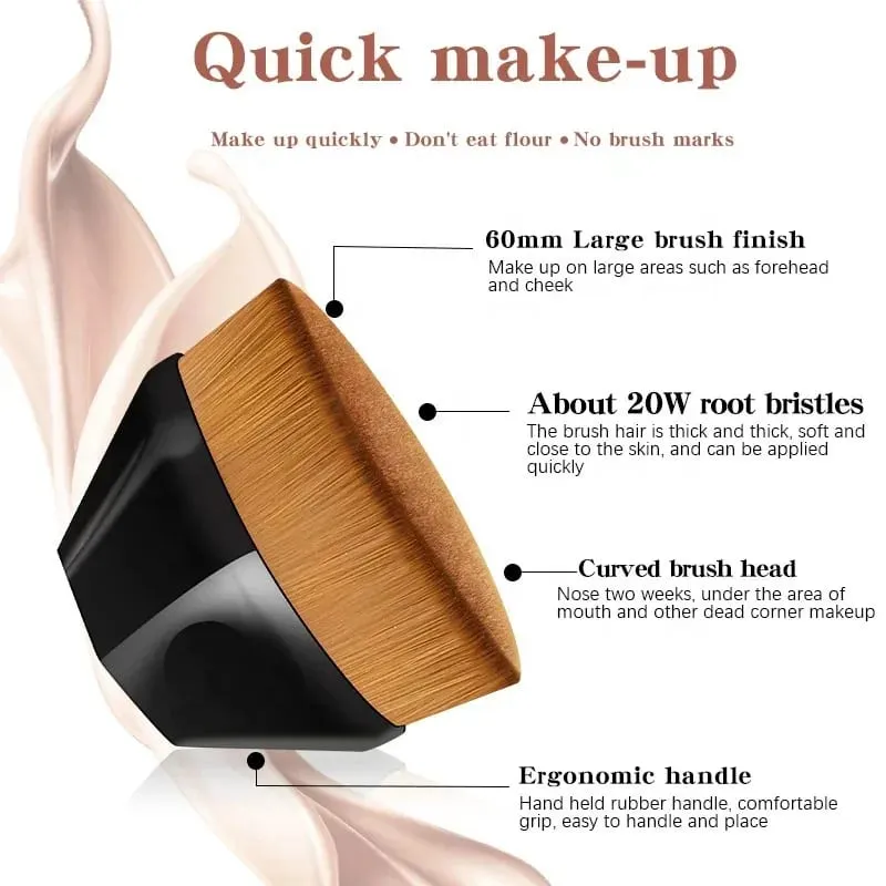 1/2pcs New Magic Makeup Brush Beauty Powder Face Blush Brushes Portable Professional Foundation Brush Large Cosmetics Soft Base — image 4