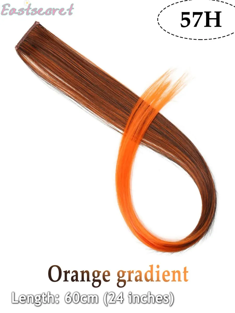 Long Straight Hair In Extensions Synthetic Clip In Hair Extensions for Women Halloween Christmas Party Cosplay Multiple Colors — image 30