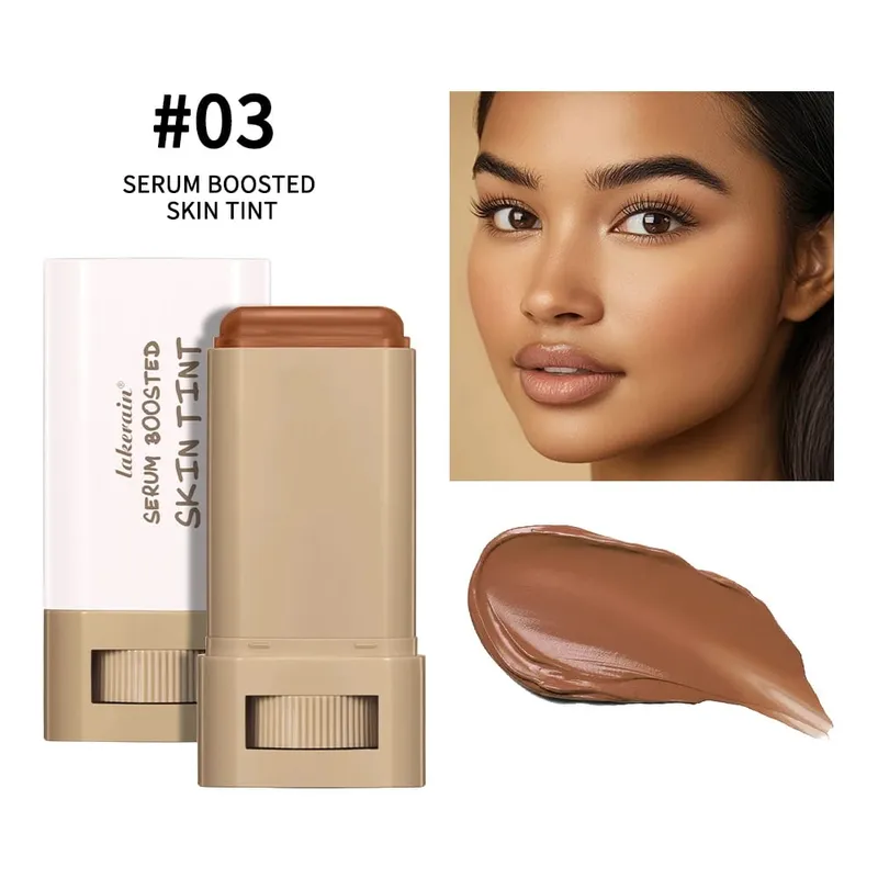 2pcs Foundation Tint Stick & Setting Powder Cosmetics Kit Coverage Even Skin Long Lasting Oil Control Matte Makeup Kit — image 3