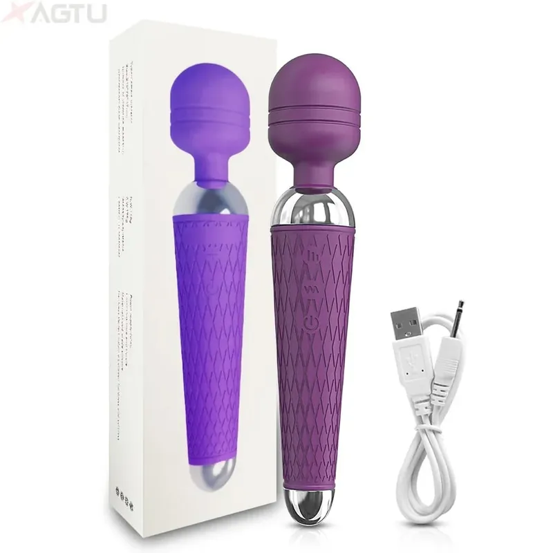 AV Vibrator for Women Clitoris Stimulator Nipple G Spot Magic-Wand Dildo Female Vibrating Masturbation Adult Sex Toy for Women — image 14
