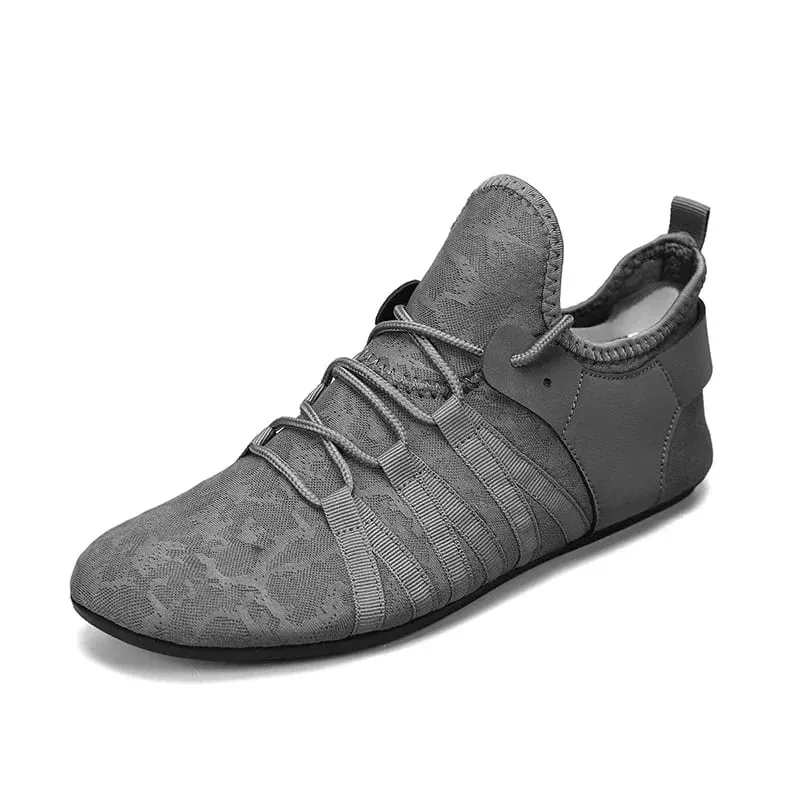 Men's Shoes Casual Flat Shoes Men Lightweight Comfortable Thin Bottom Lace Up Men Shoe Driving Walking Shoes Men Footwear — image 8