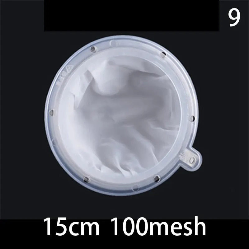 1pc 100/120/200/300/400/450 Mesh Nylon Filter Stainless Steel Funnel For Fruit Milk Traditional Chinese Medicine Oil White Wine — image 15