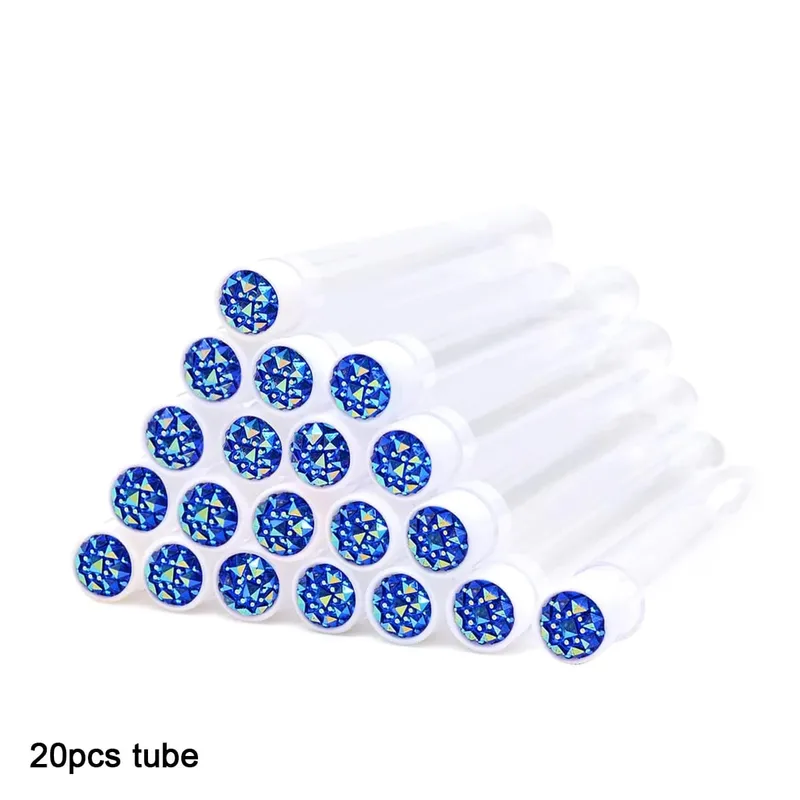 20Pcs Eyelash Brush Tubes With Crystal Lash Mascara Wands Eyebrow Comb Spoolies Container Lash Brush Applicators Makeup Tools — image 20