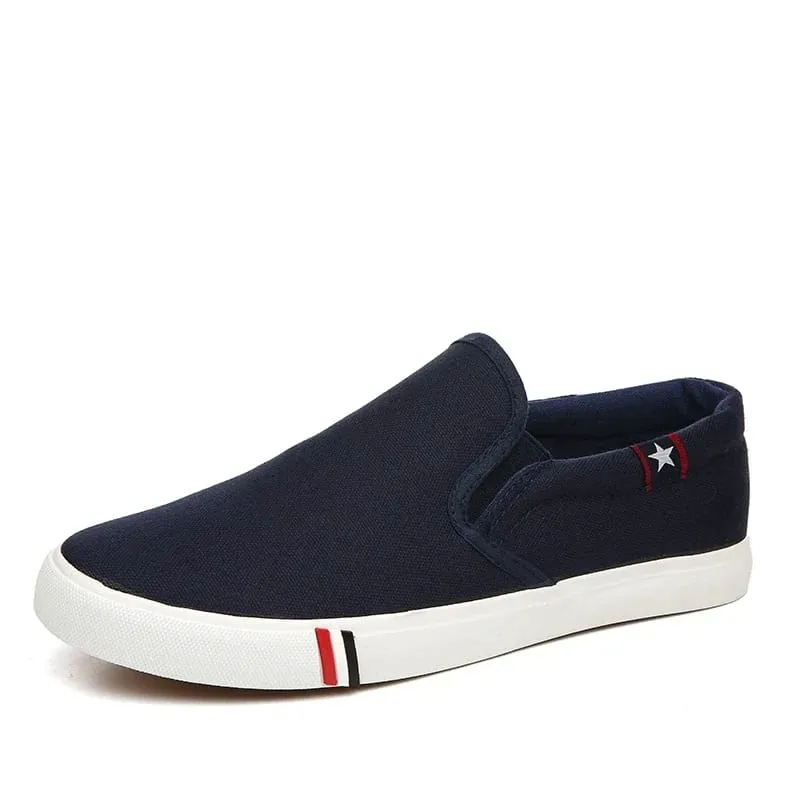 Men Casual Shoes Slip on Canvas Loafers Comfortable Walking Flats for Man Dude Non Slip Soft Moccasins Sneakers Summer — image 9