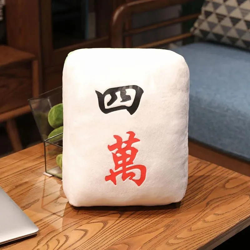 Hot 1pc Creative Mahjong Pillow Cushion Chinese Plush Toy Car Chair Backrest Mahjong Dice Funny Nap Pillow Sofa Home Decor Gift — image 16