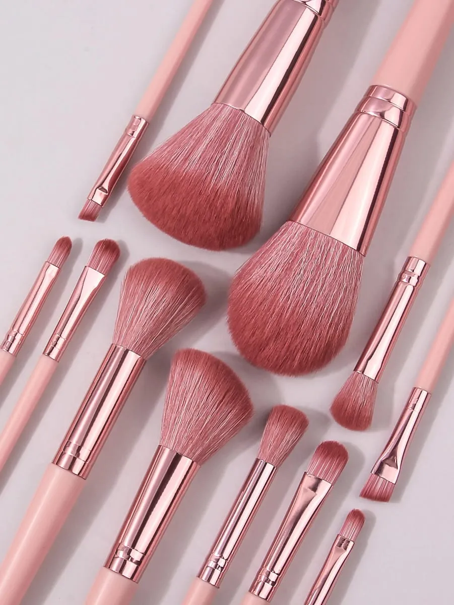 13Pcs Makeup Brush Set Comes With a Portable Envelope Makeup Brush Bag Blush Loose Powder and Eyeliner Brushes — image 6