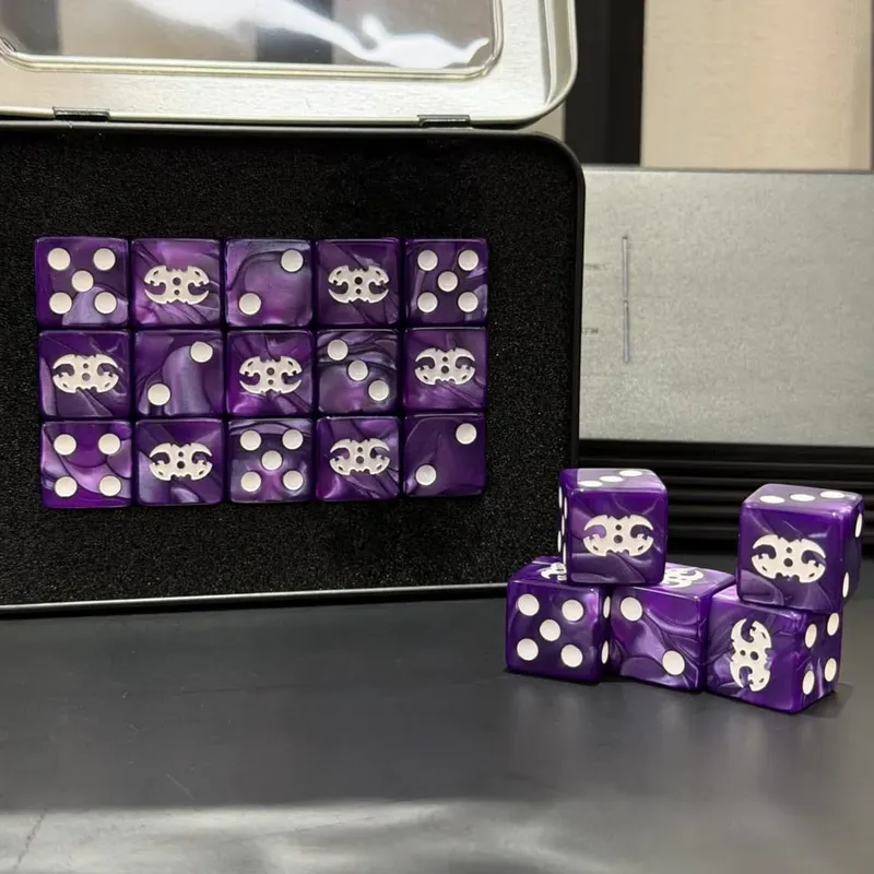 15PCS 16mm/0.63inch D6 Wargaming Dice Set para sa Tabletop Miniatures Game Pagsubaybay sa Damage ng Army Faction Themed Dice Token