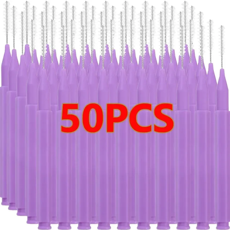 50pcs Mini Eyebrow Brush Disposable Lightweight Brow Lifting Brushes Portable Eyelash Extension Comb Perm Brush Lash Accessories — image 16