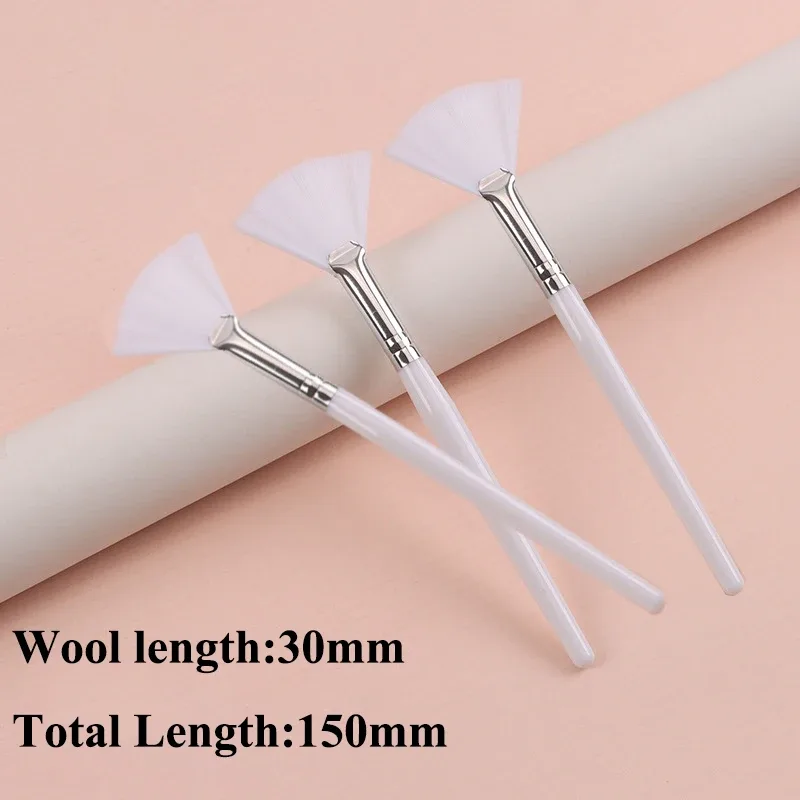 Practical Facial Brushes Fan Makeup Brushes Portable Mask Brush Cosmetic Tools for Women Flexible Facial Soft Mask Applicator — image 9