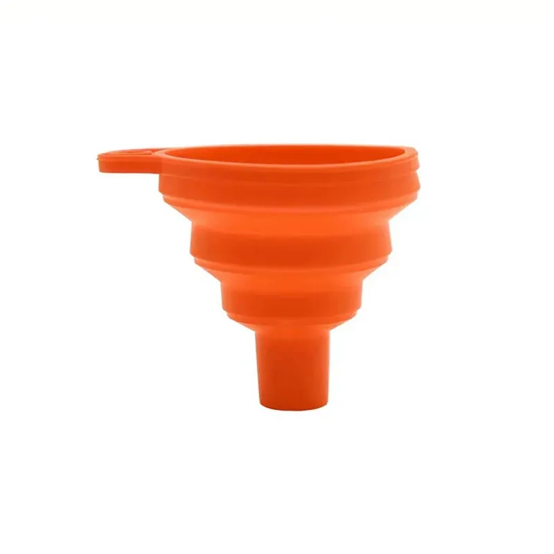 Silicone Funnel Gel Foldable Collapsible Fill Hopper S/L for Kitchen Jar Bottle Feeder Wine Auto Engine Oil Petrol Transfer — image 8