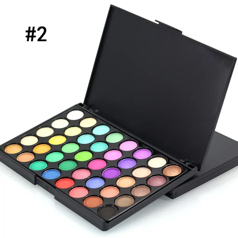 Glitter Matte Wasserdichte Palette Pulver Kosmetik Kit Augenbrauen Bleistift Eyeliner Stift Mascara Make-Up Pinsel Augen Kosmetik